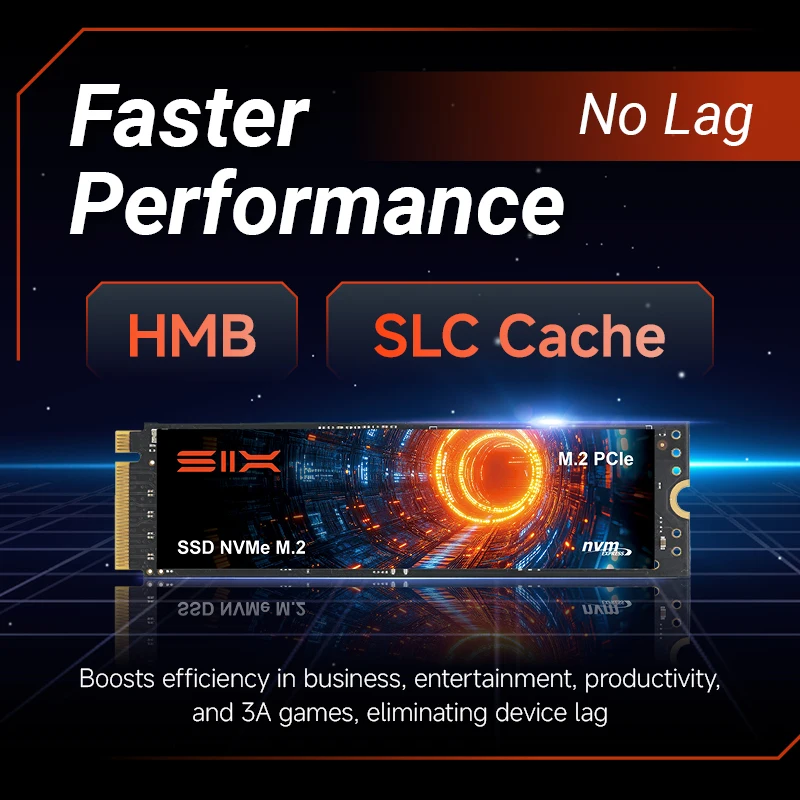SIX PCIe 4.0 SSD NVMe M2 7350MB/s Read Speed for PS5 & DIY