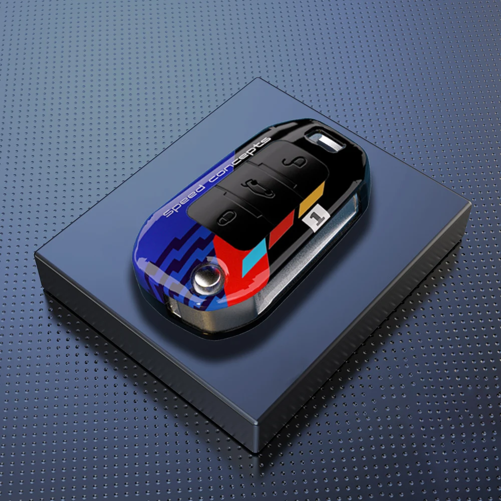 Premium ABS Carbon Car Key Case Cover - Sleek and Durable Key Protection Accessory