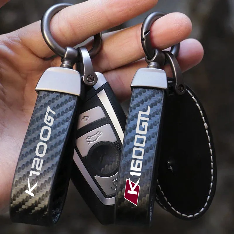 

Motorcycle Key Chain Holder Keyrings Lanyard Leather Keyring Moto for BMW K 1300 S K 1600 K 1600 B 2022 Motorcycle Accessories