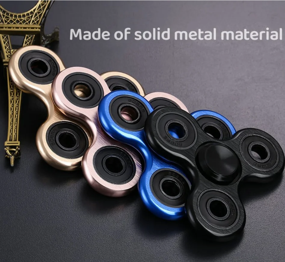 

Fidget Finger Spinner Alloy Metal Hand Spinners Stress Relief Decompression Toys For Kids Adults Funny Gifts