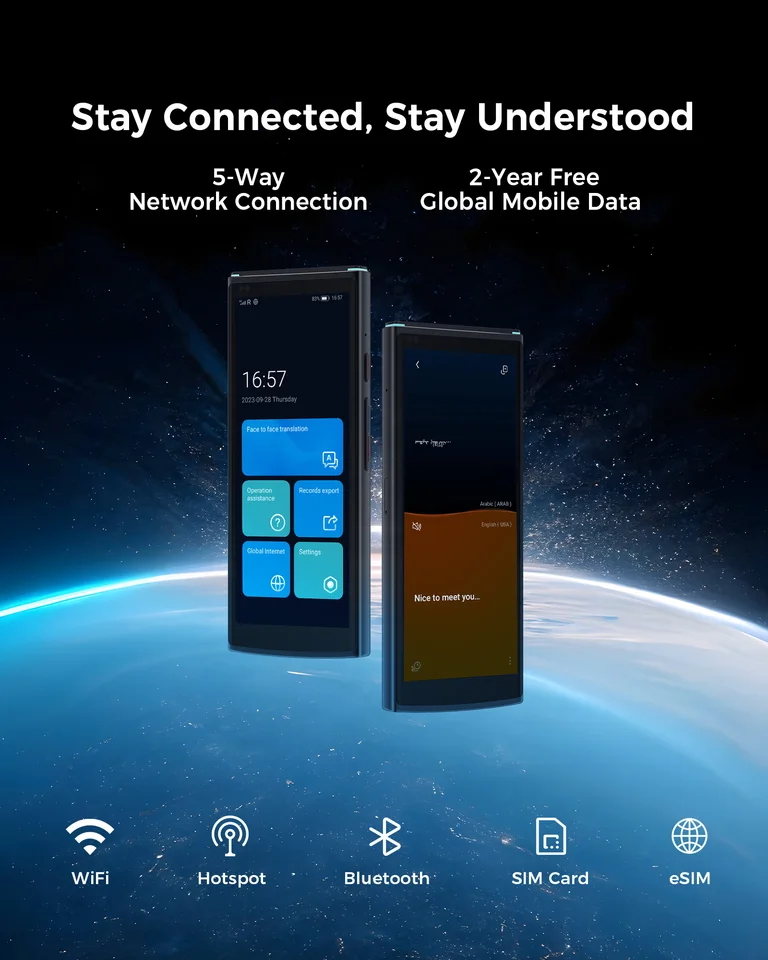 IFLYTEK 翻訳機 4.0 リアルタイム 60 言語翻訳インテリジェンス音声