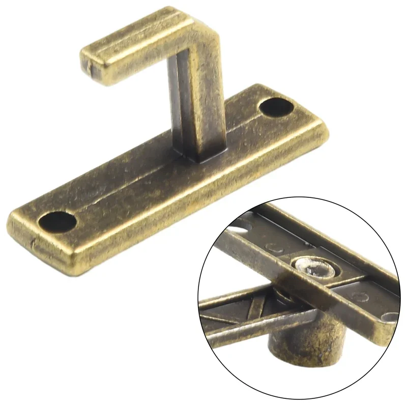 Bronze Sliding Window Door Lock Handle Metal Door Latch Guard Latch Bolt Home Safety Chain 1 Set