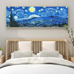 Van Gogh's Starry Sky 5D Diamond Art Kit - Impressionist Home Decor - 30x80cm Square (XP - 4083)