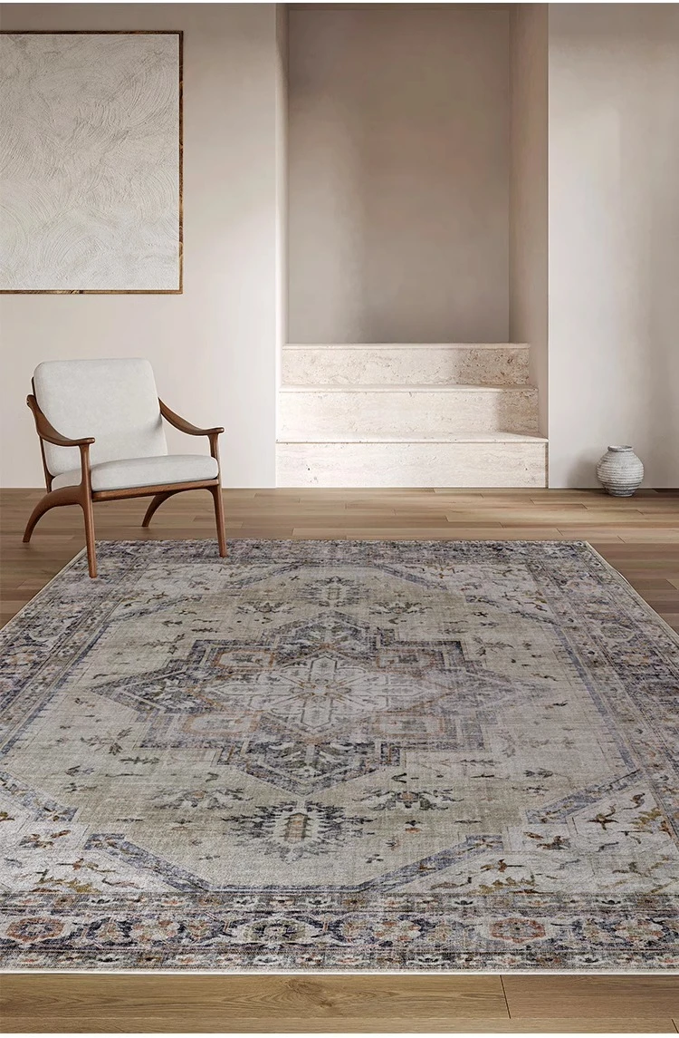 Retro Persian Type Rug Bohemian Living Room Decorative Carpet Comfortable Soft Bedroom Rug Non Slip Machine Washable Carpets 양탄자