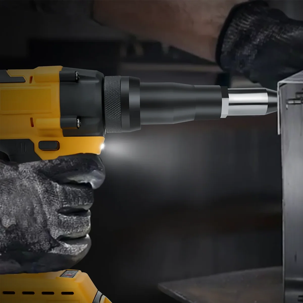 무선 리벳 너트 건 드릴 인서트 자동 리벳 전동 공구, Dewalt 20V 배터리에 적합, 2.4-4.8mm
