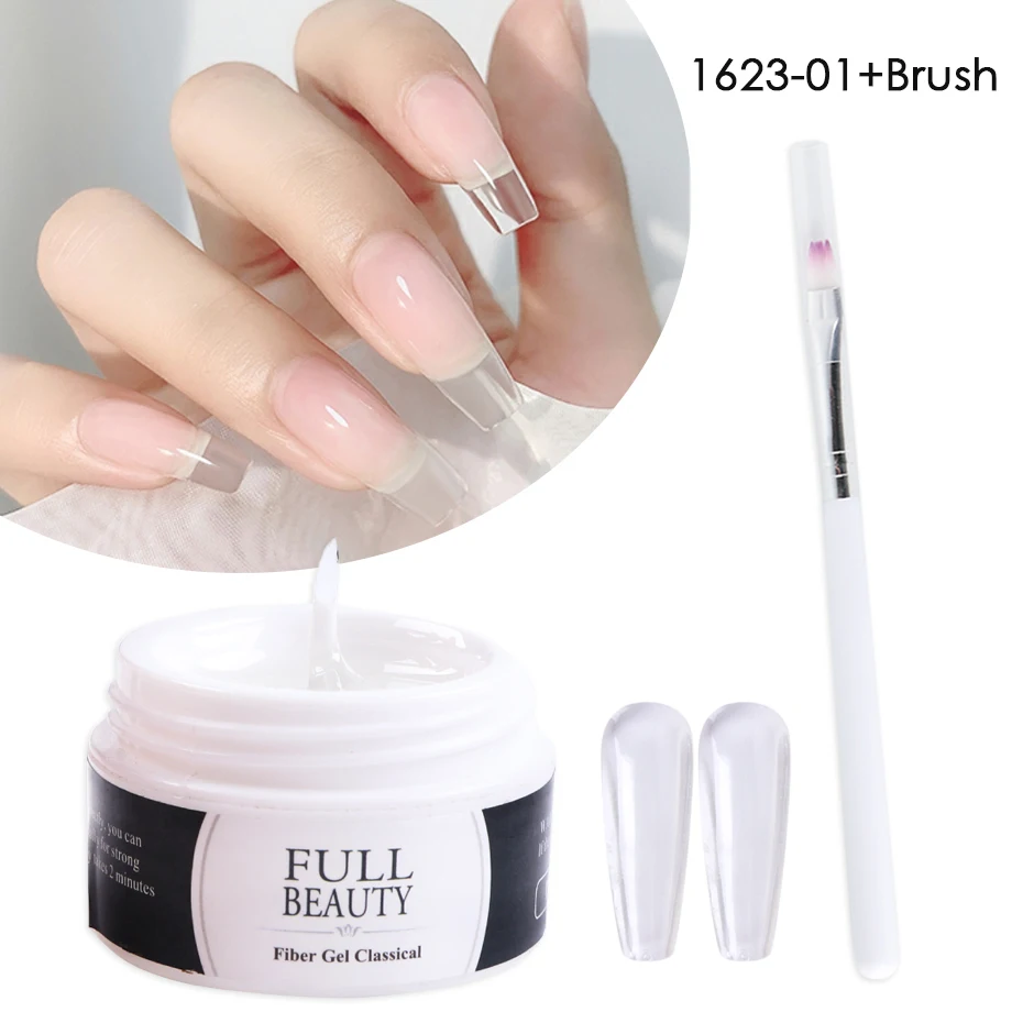 Quick Extension Gel Nail Polish All For Manicure Set Fake Nails Building Gel Brush Extend Mold Nail Tool Accessory Kit BE1800-1 3