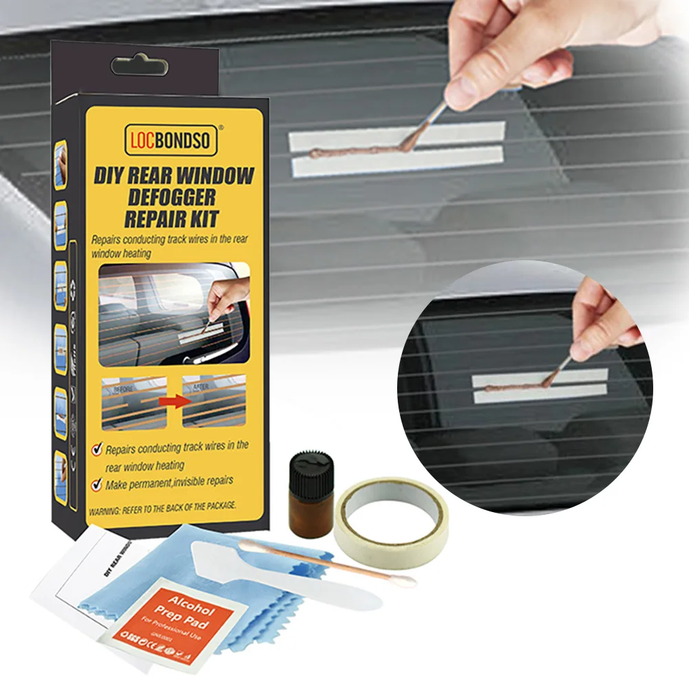 Kit De Réparation Pour Dégivreur De Vitre Arrière De Voiture - Répare Les Rayures Du Fil Chauffant, Facile à Utiliser