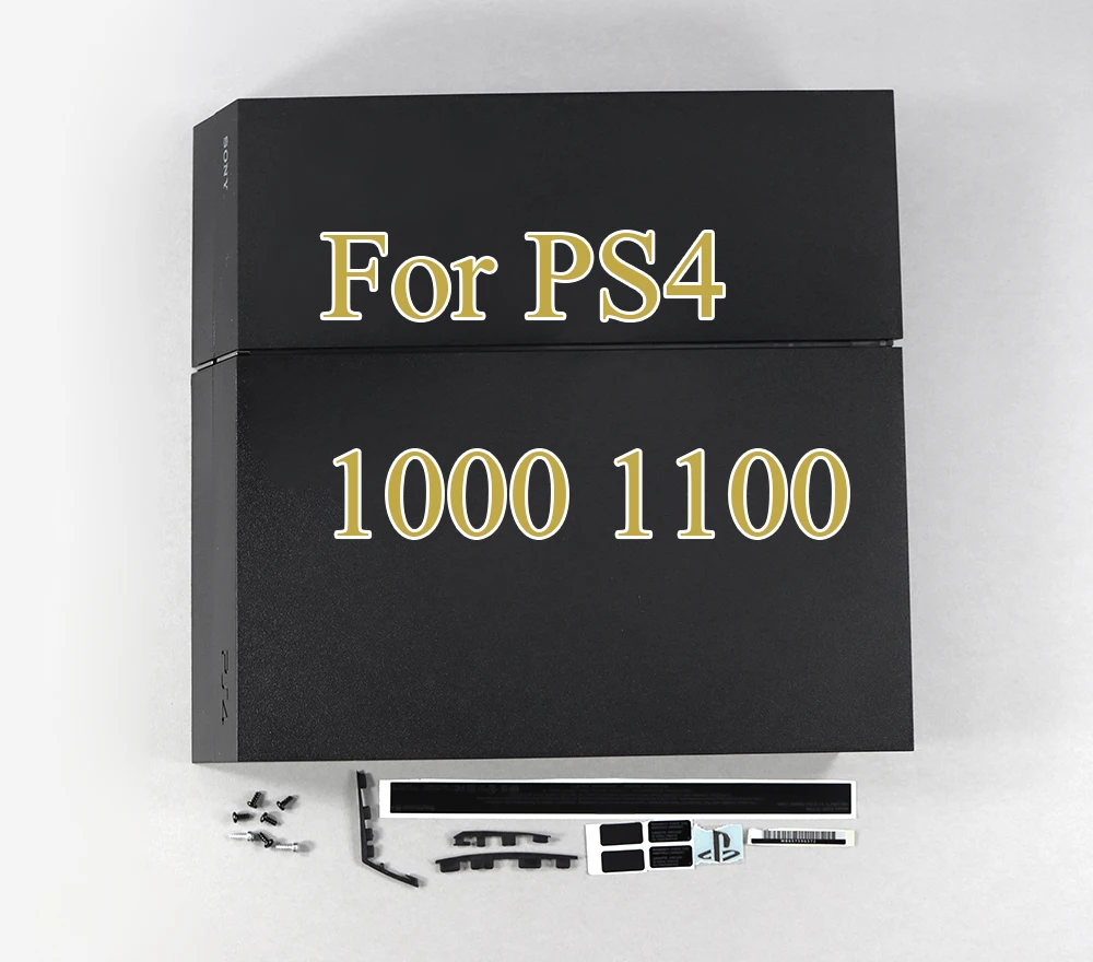 플레이스테이션 4 PS4 1100 콘솔 나사 포함, 블랙 프로스트 풀 하우징 쉘 케이스, 좋은 품질, 1 세트