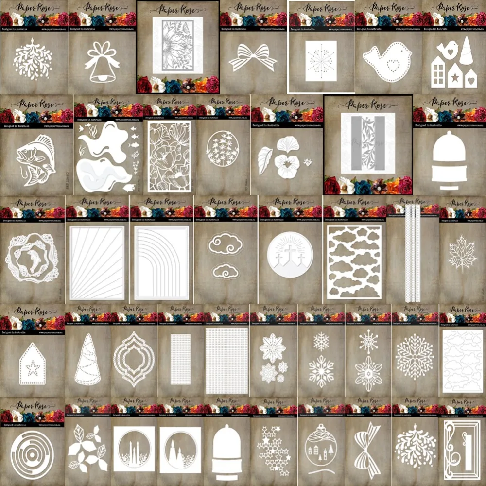Metal Cutting Frame dies Templates DIY Scrapbooking Paper Making Crafts Snowflakes and bells Cuts Christmas