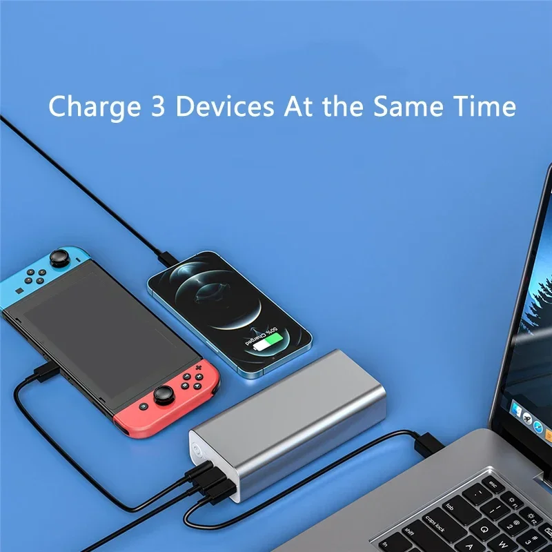 30000mAh PD 65W Fast Charging Powerbank For IPhone 15 13 11 Huawei Xiaomi Samsung Laptop Powerbank with 76W DC Output Power Bank 5