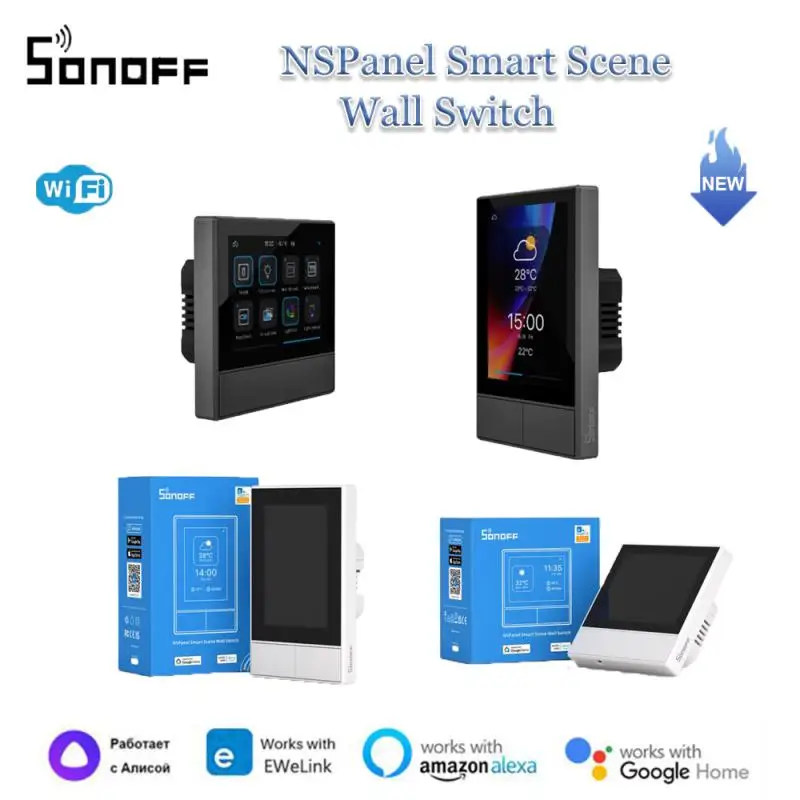 

Sonoff NSPanel Smart Scene Wall Switch EU/US EWelink Themostat WiFi Smart Switch Control For Alexa Google Home Voice Control