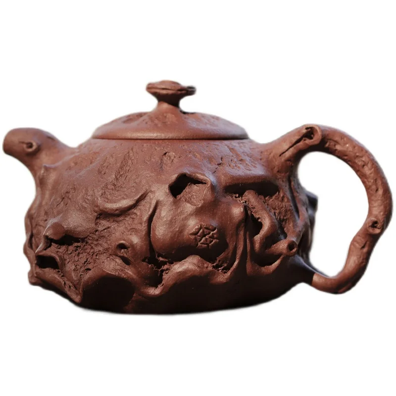 

Handmade products of purple sand tea pot, imitation of old pot, original ore