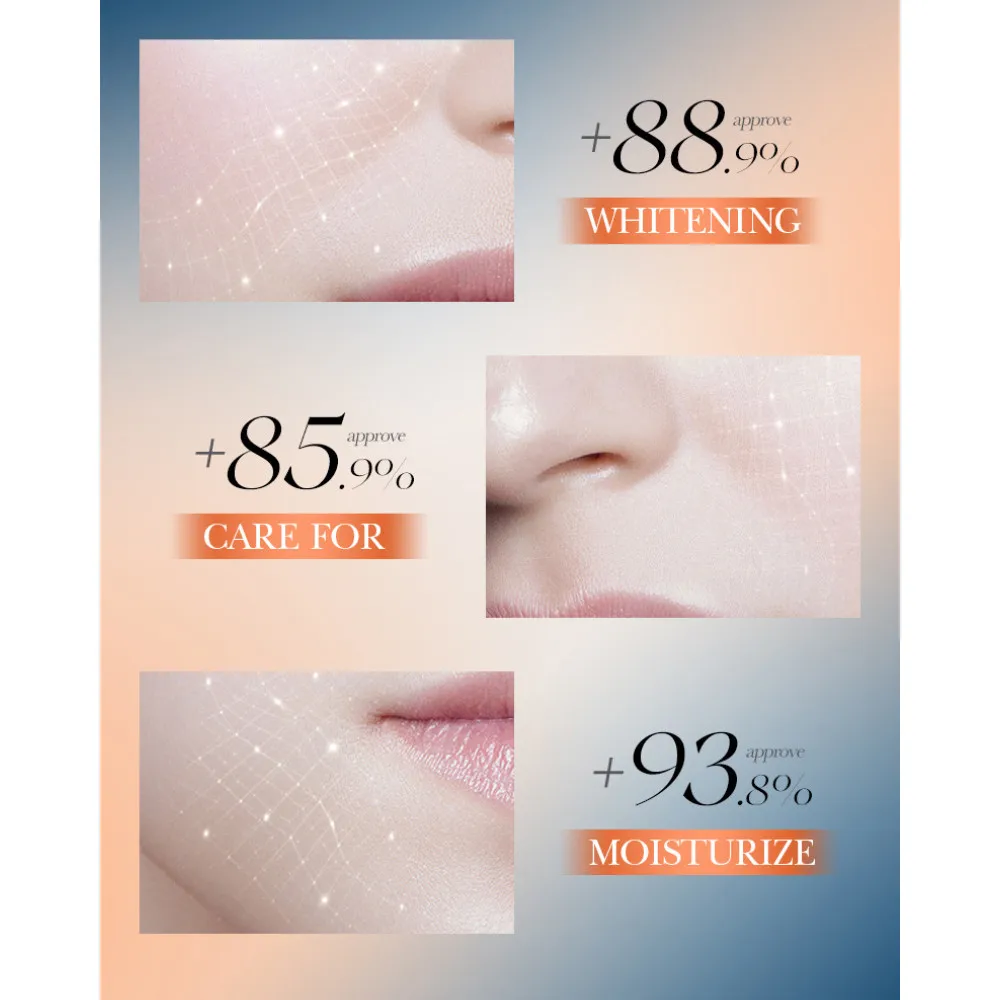 4pcs 5X Vitamin C Whitening Moisturizing Kit Travel Travel Skin Care Set Cleanser, Toner, Serum, Face Cream Christmas Gift