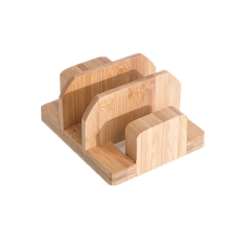 Multifunctional Durable Creative Bamboo Cutting Board Storage Rack Pot Lids Holder Kitchen Supplies Gadgets For Restaurant 5