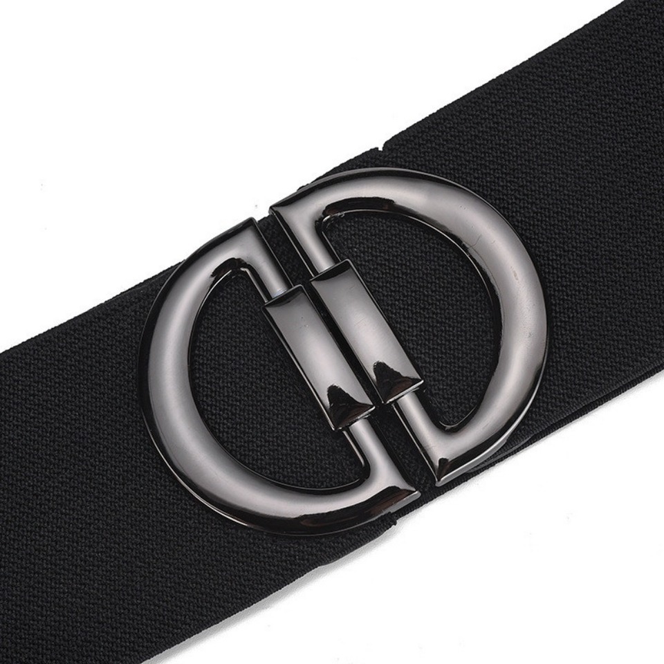 Women's fashion versatile wide belt, women's simple retro elastic waist belt, women's simple and elegant business belt ,LR1468
