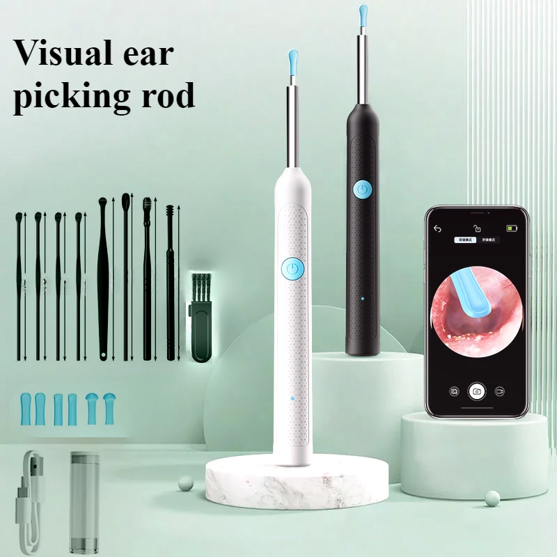 Smart Visual Ear Sticks Otoscope Endoscope Wax Removal Tool Earpick ...