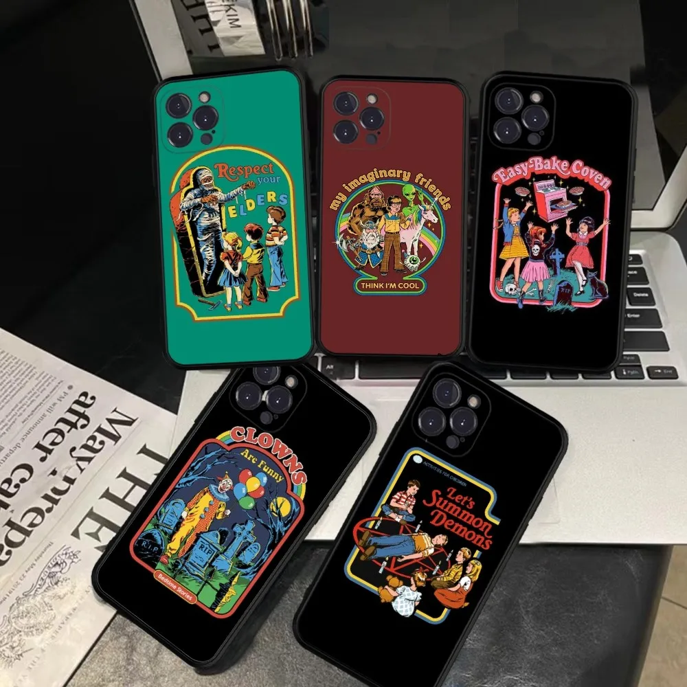 

Halloween Satan Vintage Let's Summon Phone Case Silicone Soft For Iphone 15 14 13 12 11 Pro Mini XS MAX 8 7 6 Plus X XS XR Cover