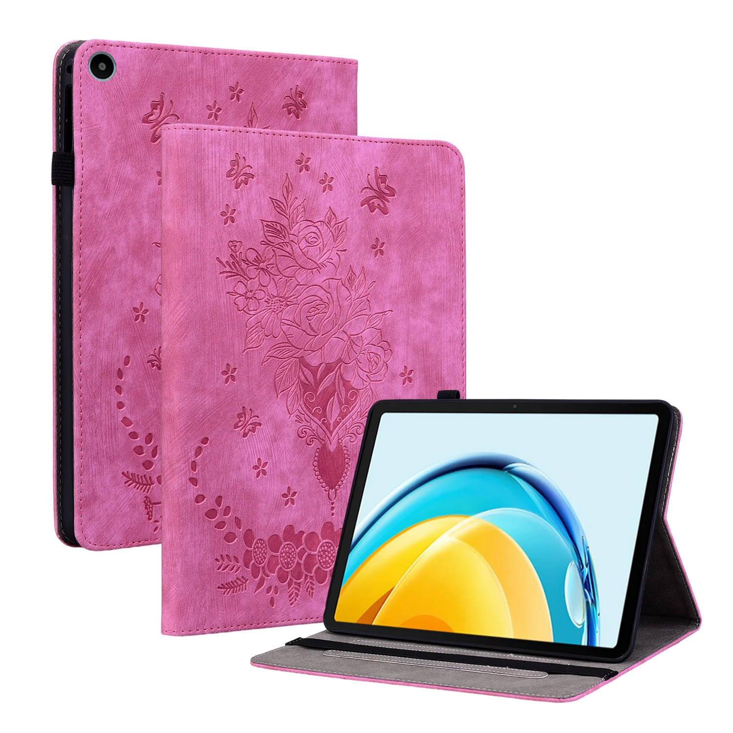Per Huawei Matepad Se 10.4 Ags5-L09 Ags5-W09 Custodia Rose Flower Flip Stand Per Matepad Se 10.4 2023 Case