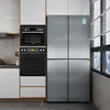 Metal Brushed Silver Decorative Wallpaper Peel And Film Stainless Steel Vinyl Waterproof Household Refrigerator Elevator Sticker 4