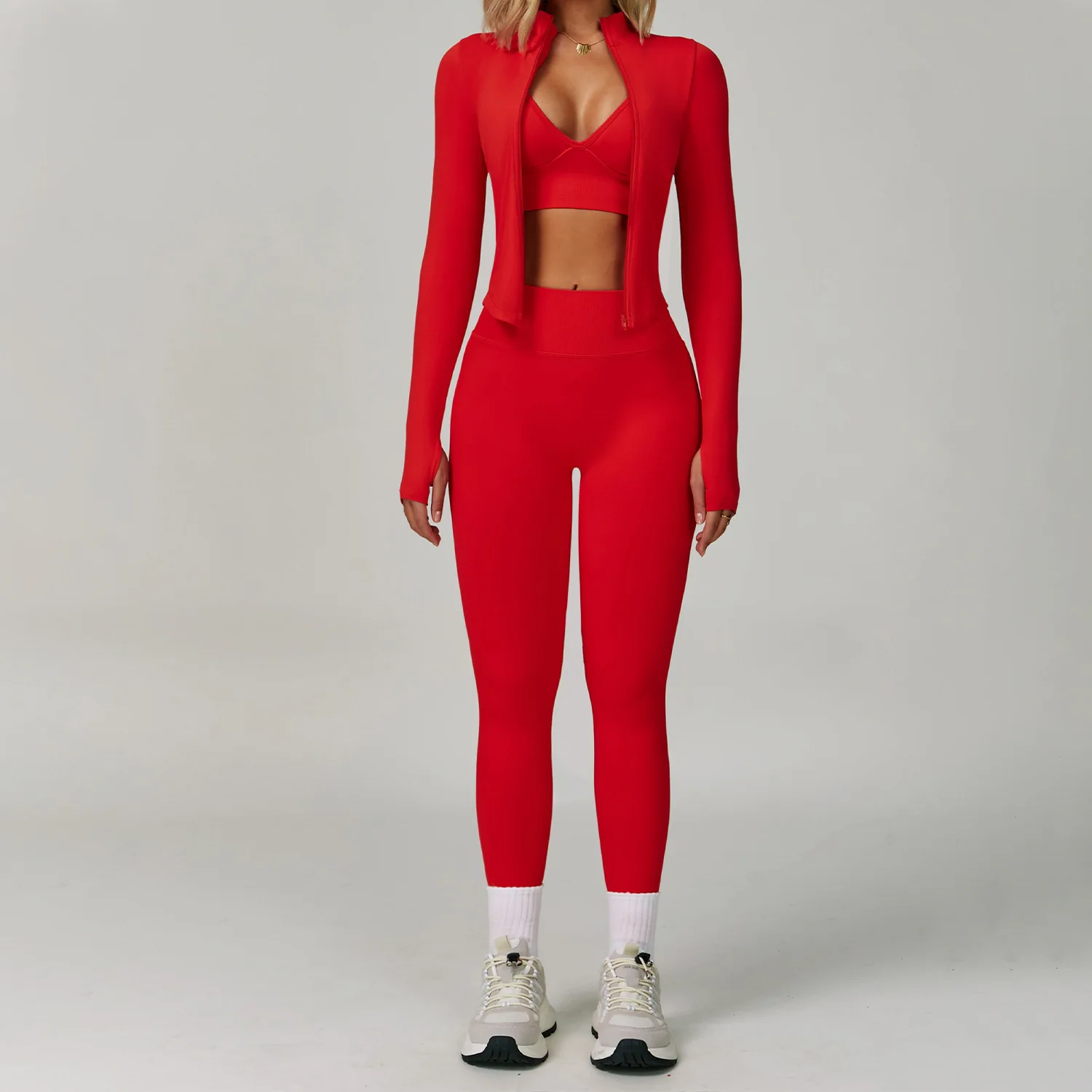 2/3PCS Seamless Yoga Set Sportswear 5