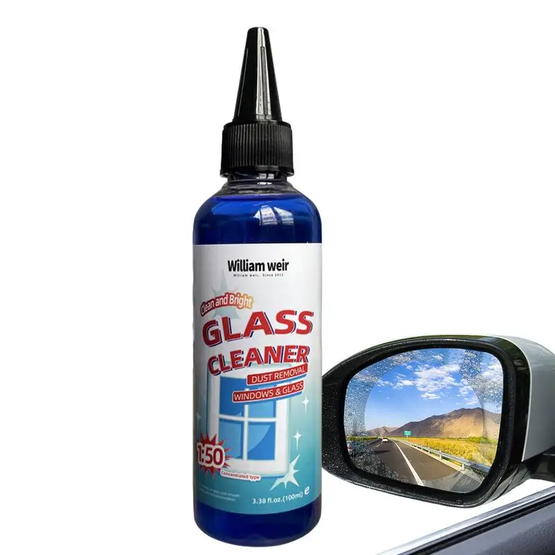 

Oil Film Remover For Glass 100ml Glass Cleaning Spray Glass Friendly Auto Windows Cleaning For Hard Water Stains Water Spot tool