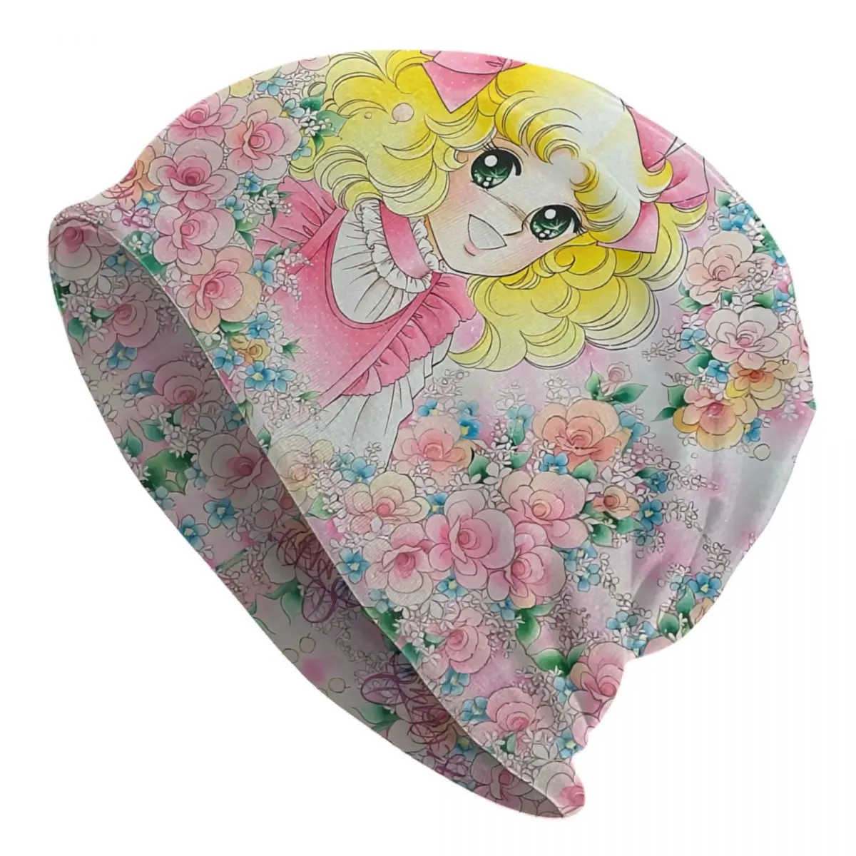 

Anime Manga Candy Candy Skullies Beanies Caps Unisex Winter Warm Knitted Hat Women Men Cool Adult Bonnet Hats Outdoor Ski Cap