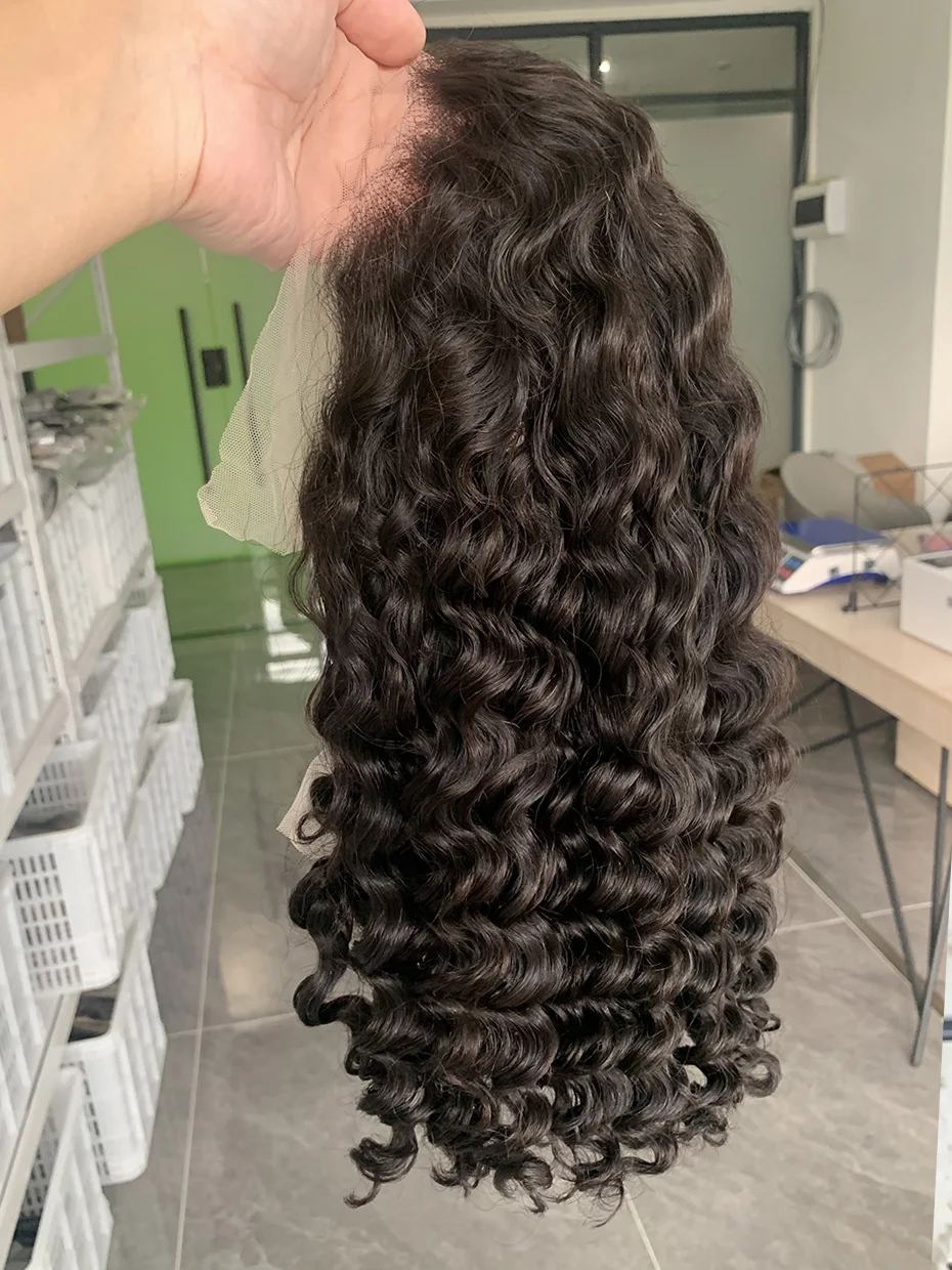 250 Density Double Drawn Deep Wave Frontal Wig 13x4 13 x 6 Bob Raw Vietnamese Wet and Wavy Human Hair Wigs 10 12 14 Inch human hair wig