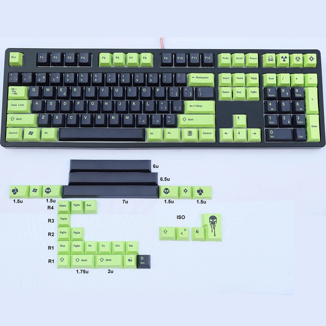 Spanish Keycaps ANSI ISO Layout PBT Dye-Subbed for Cherry MX Switches for 61  63 64 68 84 87 96 108 Mechanical Keyboards - AliExpress