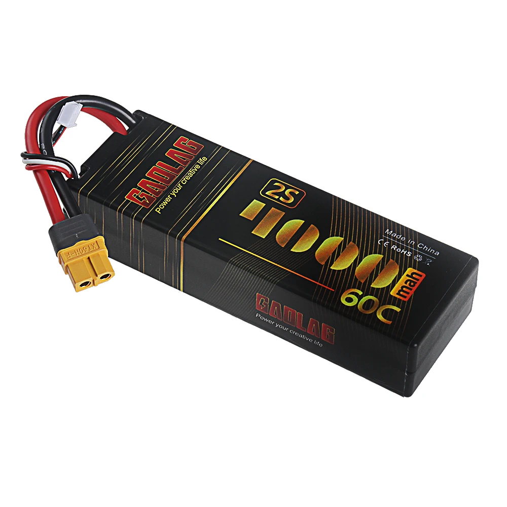 Batterie LiPo 2S 7.4V 4000mAh 60C RC XT60/T - Haute Décharge