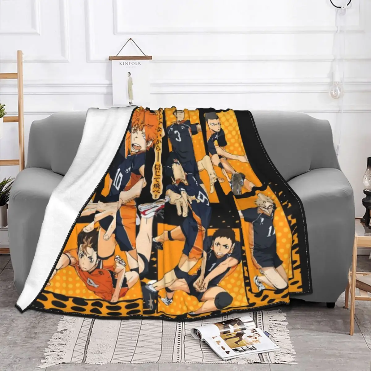 

Haikyuu одеяла фланелевые весна/осень волейбол дышащие Теплые Пледы для Дома Офиса одеяло