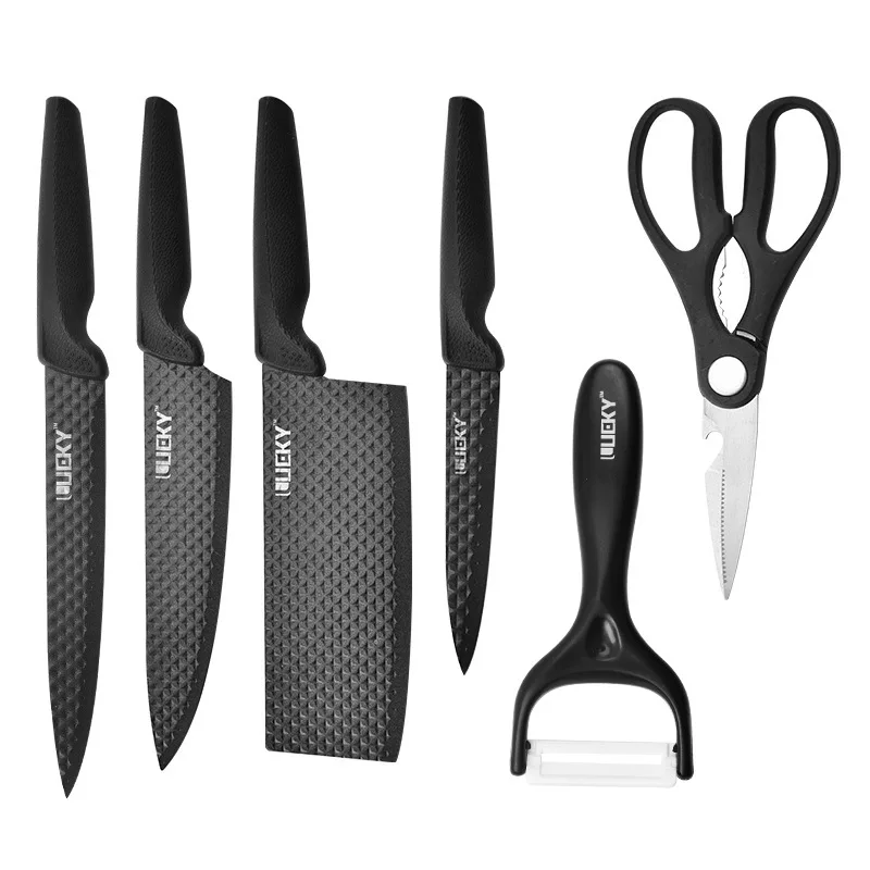 MDHAND 6 Pieces Professional Kitchen Knives Set With Giftbox, High Carbon  Stainless Steel Forged Kitchen Knife Set W/ Scissors For Chef Cooking  Paring
