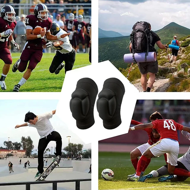 1Pair Thickened protection Sports Kneepad Men Elastic Knee Pads Support Fitness Gear Basketball Brace Protector Male NonSlip Pad 6
