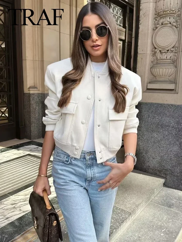 Рисунок 5 - Винтажная однотонная куртка-бомбер с длинным рукавом