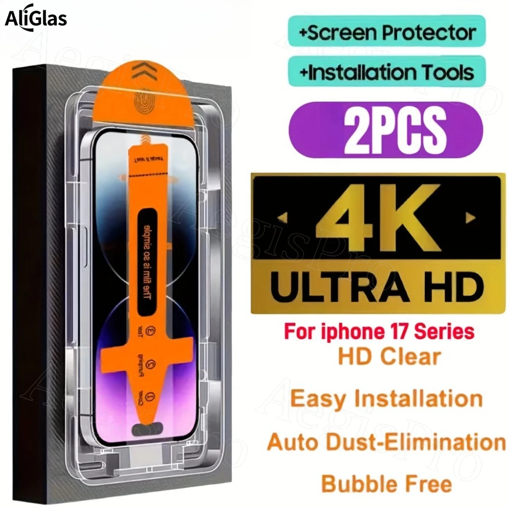 Premium Tempered Glass Screen Protector - 2 Pack, Easy to Install, Anti-Scratch