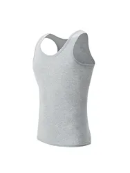 Men's Cotton Casual Sleeveless Shirt - Versatile Fit - Asian-size-XXXL (01huise)