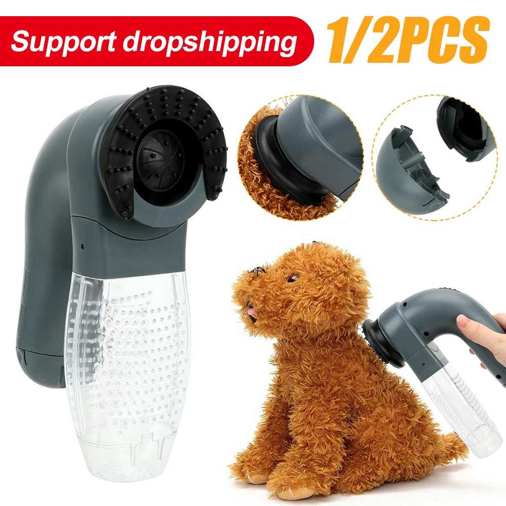 ElectricPetHairSuckerPortableVacuumCleanerFurHairRemoverBrush