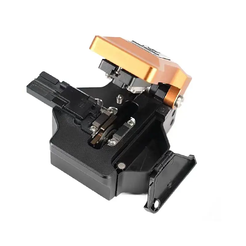 Original V1 Fully Automatic Fiber Optic Cleaver One-step FTTH Cutting Knife Press Fiber Cleaver V1 with fiber scrap collector