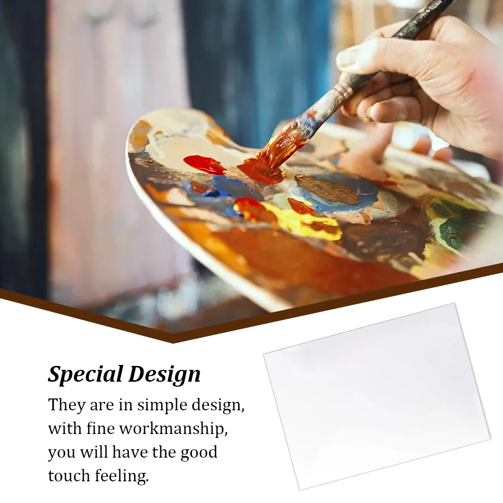 

6 Pieces Watercolor Palette Polishing Pigment Tray Painting Board