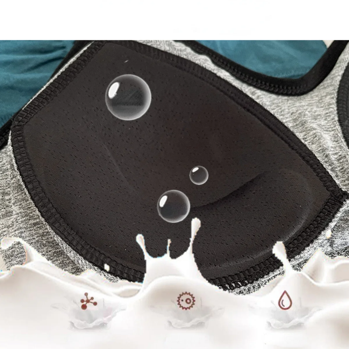 New Seamless U-shaped Beauty Back One-piece Fixed Cup Underwear Wrapped Without Rims Sports Vest Bra Women Girls Soft Underwear