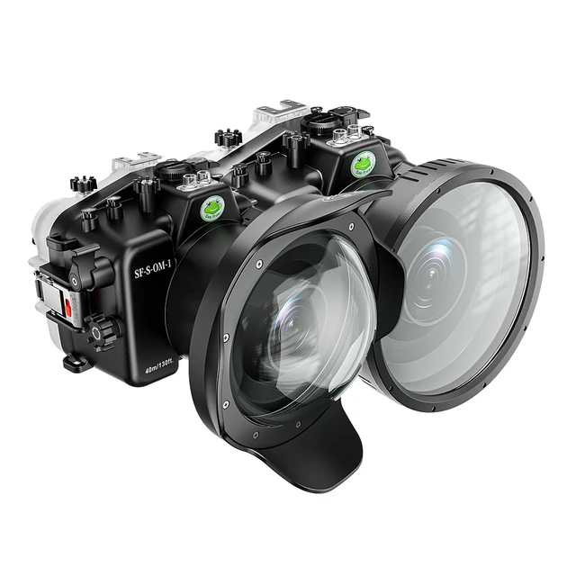 Hajrogs-スキューバダイビングカメラケースカバー、防水ハウジング  