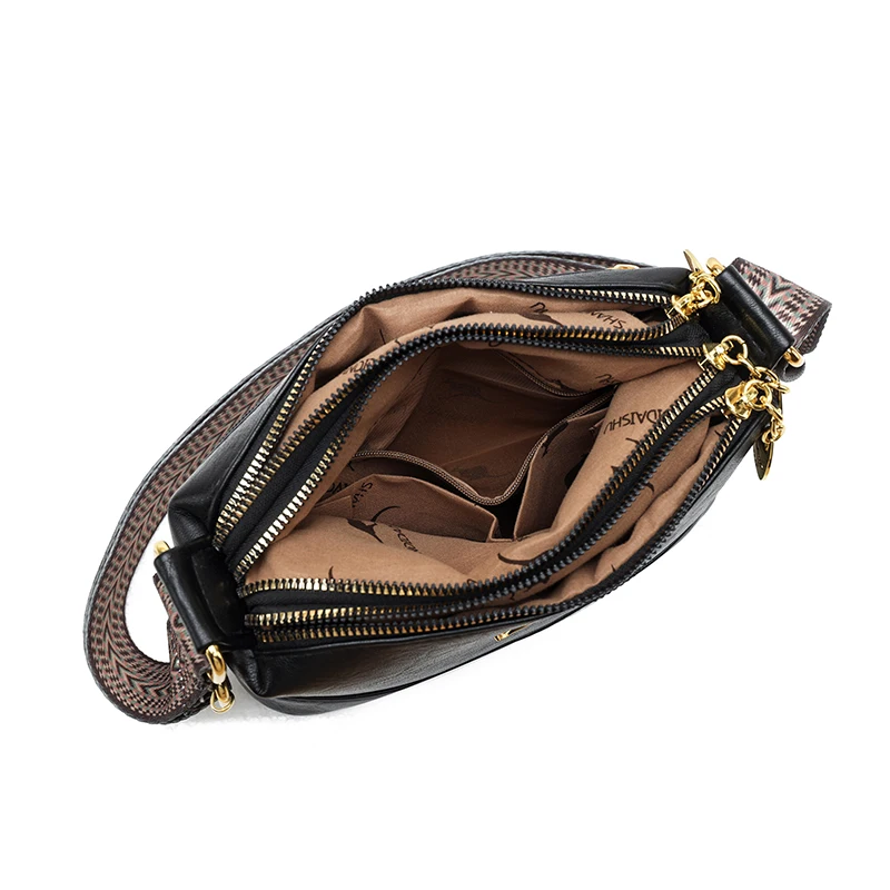 100% Cow Leather High Quality Handbag Purse Women Bag Trend Luxury Designer Shoulder Crossbody Sac Ladies Branded Fashion Totes 6