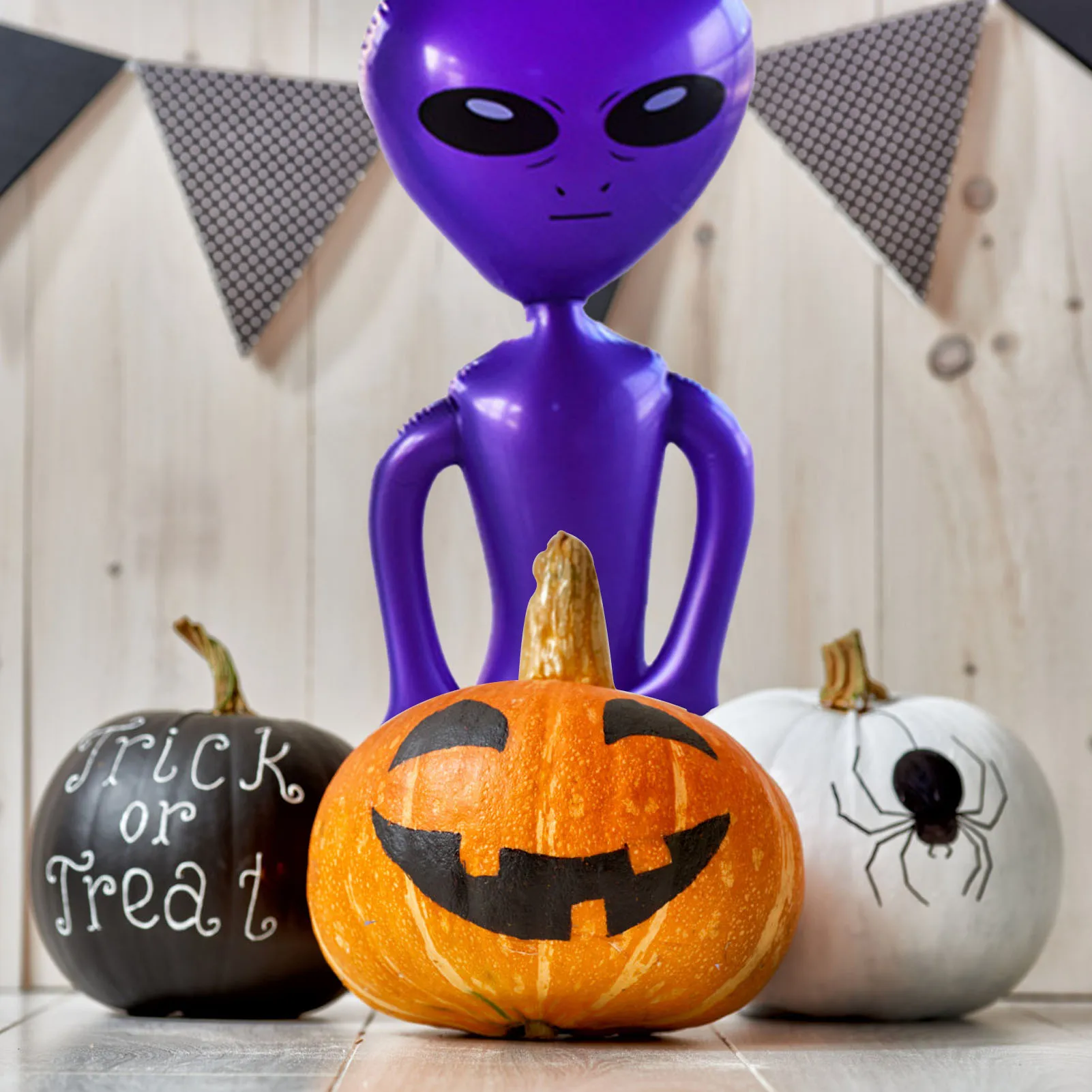 Alien inflable gigante para fiesta de cumpleaños, muñeco de Alien hinchable  con temática de Navidad, novedad, tesoros del espacio exterior - AliExpress