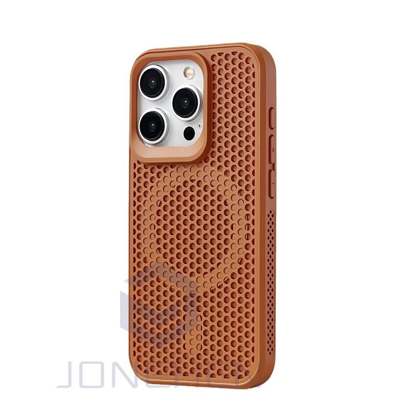 Luxury Cool Breathable Wireless Charging Magnetic Case with Heat Dissipation
