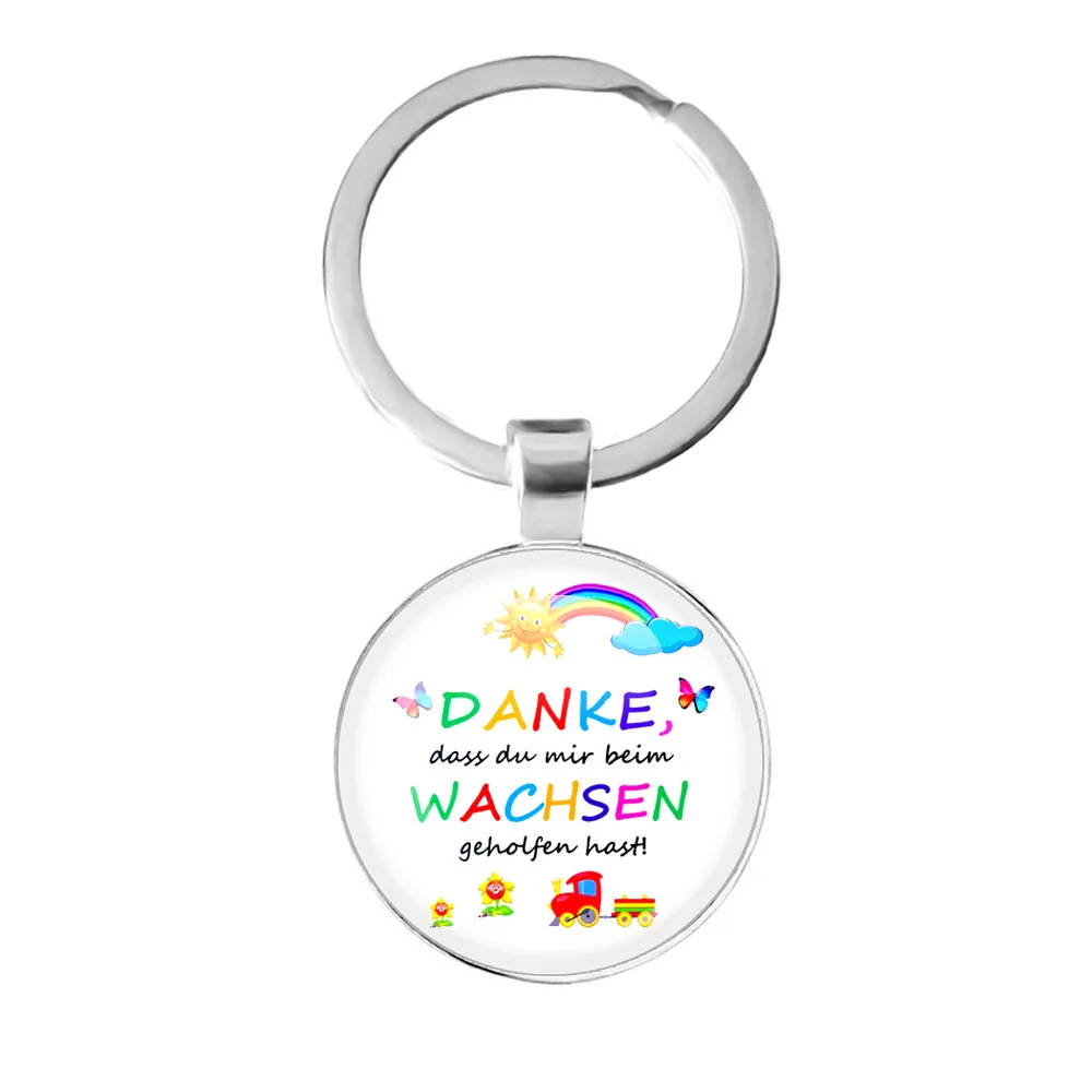 

Danke Dass Du Mir Beim Wachsen Geholfen Hast Keychain Men Women Keyring