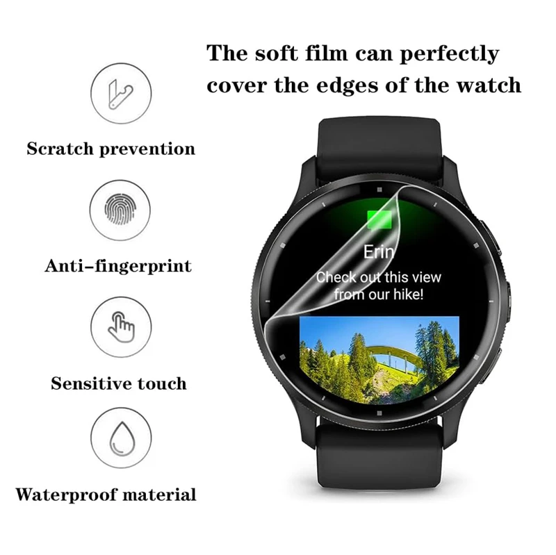 Garmin VivoActive 5 6용 하이드로겔 필름 3-5개 VivoActive 5 6용 화면 보호 필름