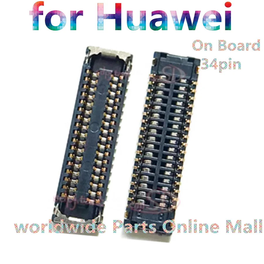 10-100Pcs Display Lcd Connettore Fpc Su Scheda Madre/Cavo Per Huawei 9S Y7 2019 Y7 Prime 2019 Y6 2019 P Smart + 2019 P Smart 2019