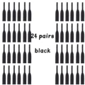 24 pairs black