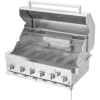 Premium Grill Built-in Head, 6-Burner with Rear Burner Propane Grill, Convertible to Natural Gas, 36 inches Built-In Island 2