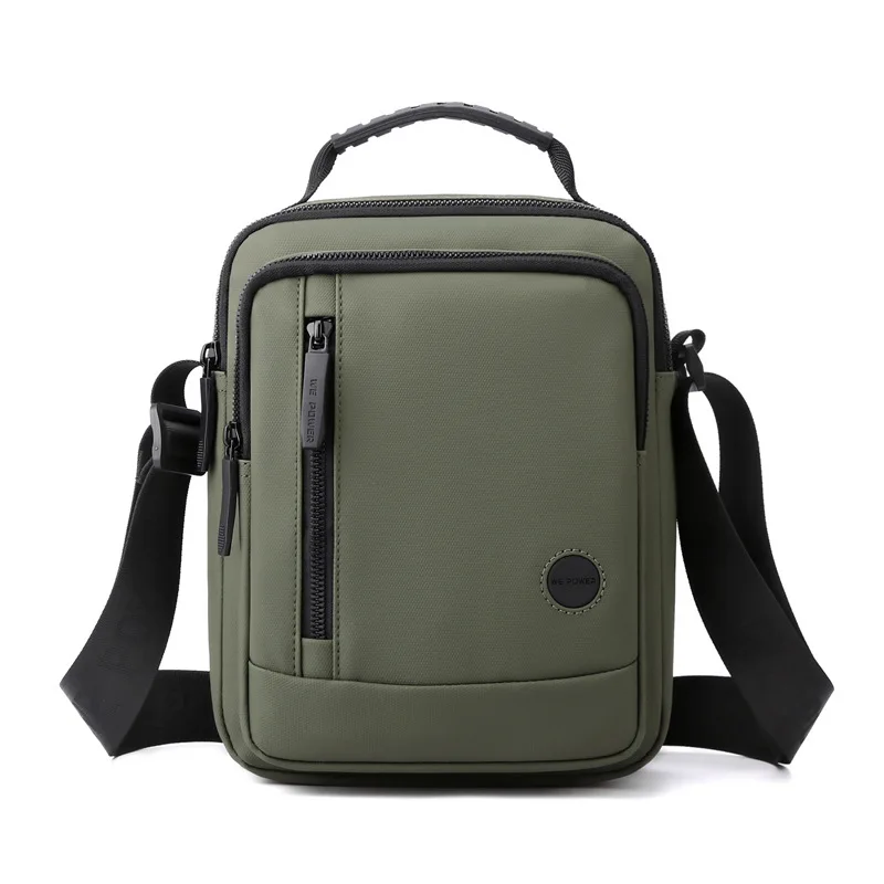 HTVIL Luxury Designer Men Nylon Waterproof Fashion Shoulder Bag High Quality Travel Anti-Theft Crossbody Pack European American