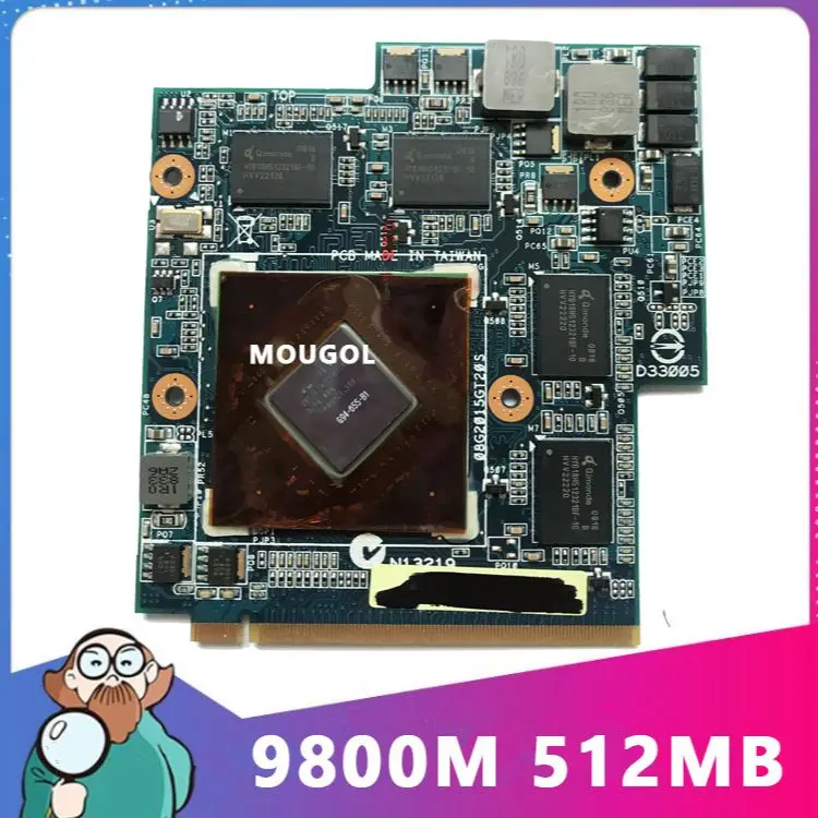 

9800M 9800MGS G94-655-B1 Vga Graphic Video Card For Asus G50V G50VT laptop test 100%